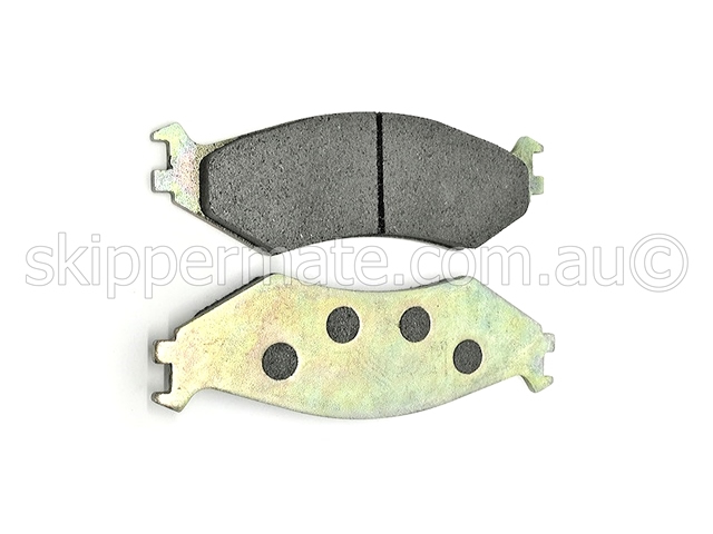 Photo of Caliper Pads DB42 Inner & Outer stacked.