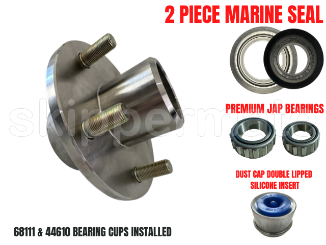 USA STAINLESS STEEL HUB with 2 Piece Marine Seal